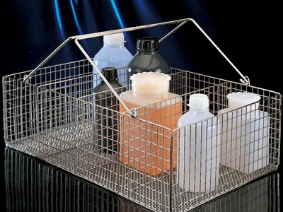 Кошики стальні для бутелів та контейнерів