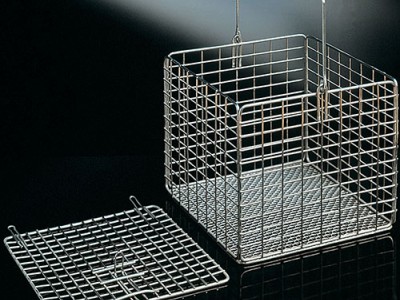 Кошики стальні квадратні із кришкою