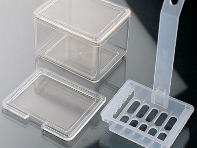 Ємності з штативом для фарбування предметного скла